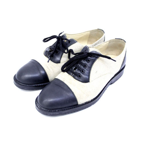 コムデギャルソンオム COMME des GARCONS HOMME 靴 シューズ ドレスシューズ ツートン バイカラー ベージュ 黒 ブラック /ZT15 SSAW メンズ